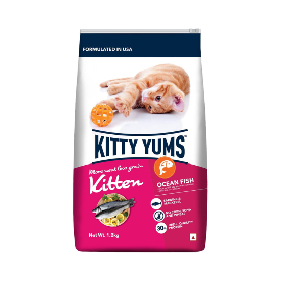 Kitty Yums Kitten Ocean Fish Cat Dry Food (1.2kg)