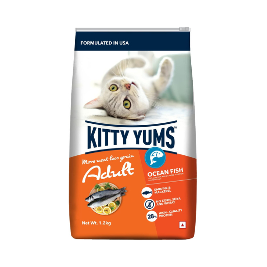 Kitty Yums Adult Ocean Fish Cat Dry Food (1.2kg)